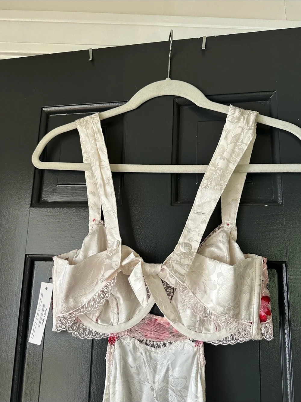 For Love & Lemons Festival Rose Slip Dress Ivory NWT Medium